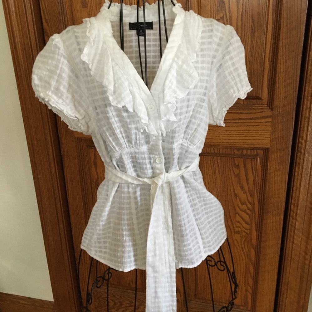 Cute Top 100% cotton with belt